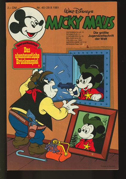 Micky Maus 1981: Nr. 40: