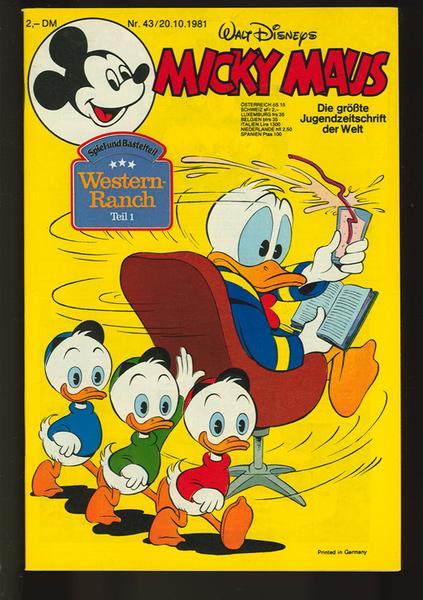 Micky Maus 1981: Nr. 43: