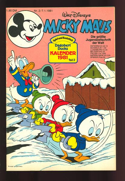 Micky Maus 1981: Nr. 2:
