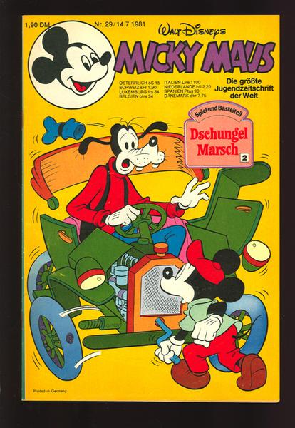 Micky Maus 1981: Nr. 29:
