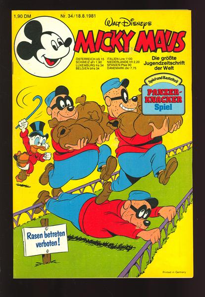 Micky Maus 1981: Nr. 34: