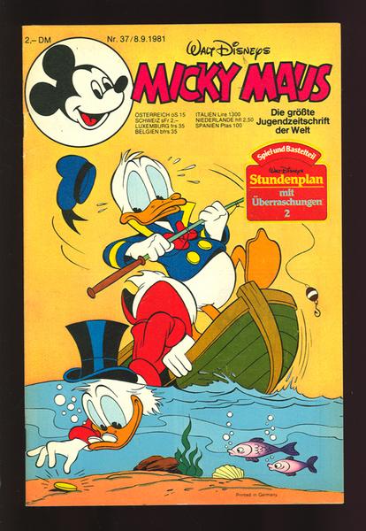 Micky Maus 1981: Nr. 37: