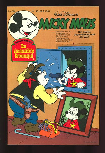 Micky Maus 1981: Nr. 40:
