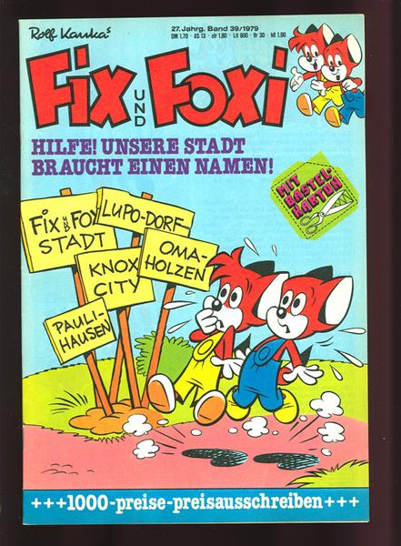 Fix und Foxi: 27. Jahrgang - Nr. 39