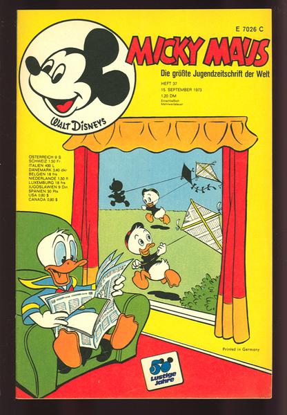 Micky Maus 1973: Nr. 37: