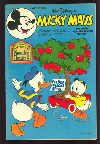 Micky Maus 1978: Nr. 40: