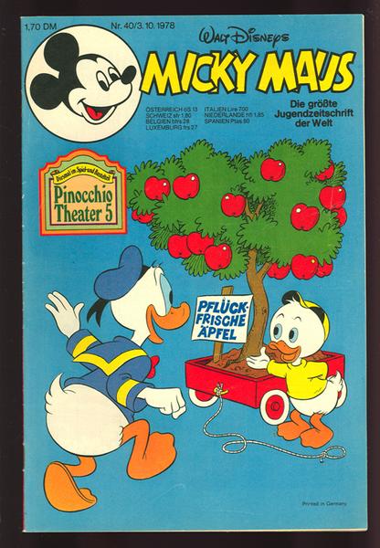 Micky Maus 1978: Nr. 40: