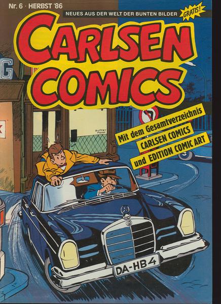 Carlsen Prospekt Nr. 6 1986 (Jeff Jordan - Cover)