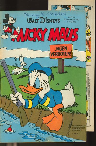 Micky Maus 1962: Nr. 39:
