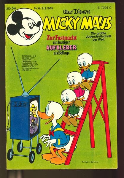 Micky Maus 1975: Nr. 6: