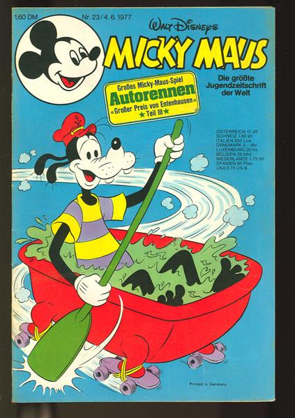 Micky Maus 1977: Nr. 23: