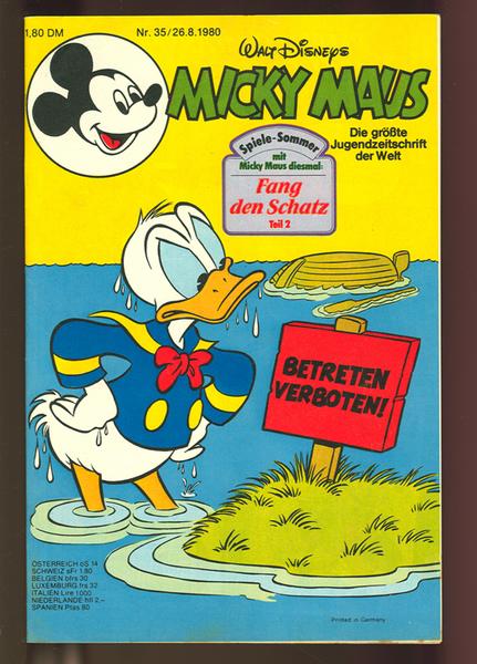 Micky Maus 1980: Nr. 35: