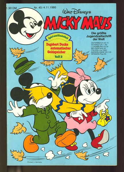Micky Maus 1980: Nr. 45: