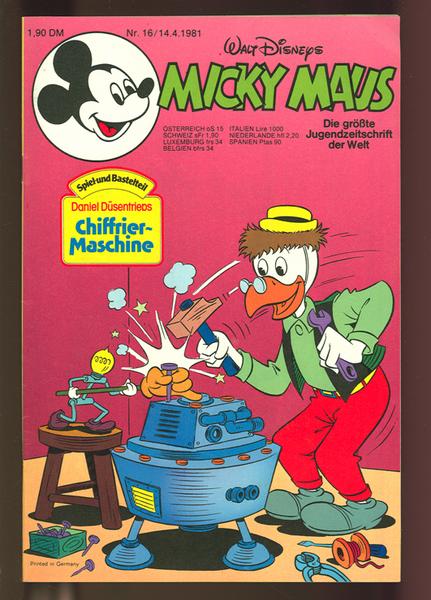 Micky Maus 1981: Nr. 16: