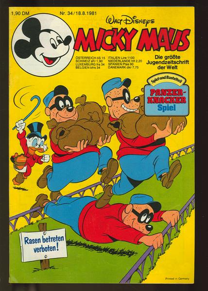 Micky Maus 1981: Nr. 34: