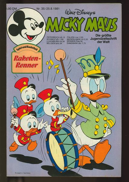 Micky Maus 1981: Nr. 35: