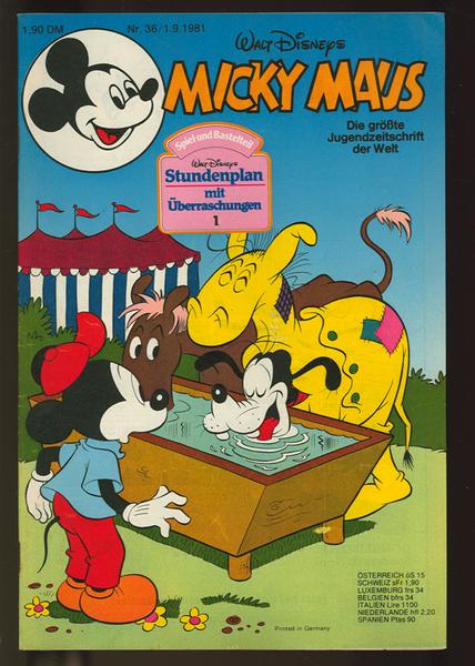 Micky Maus 1981: Nr. 36: