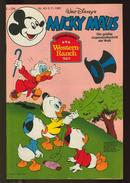 Micky Maus 1981: Nr. 45:
