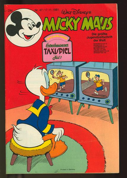 Micky Maus 1981: Nr. 47: