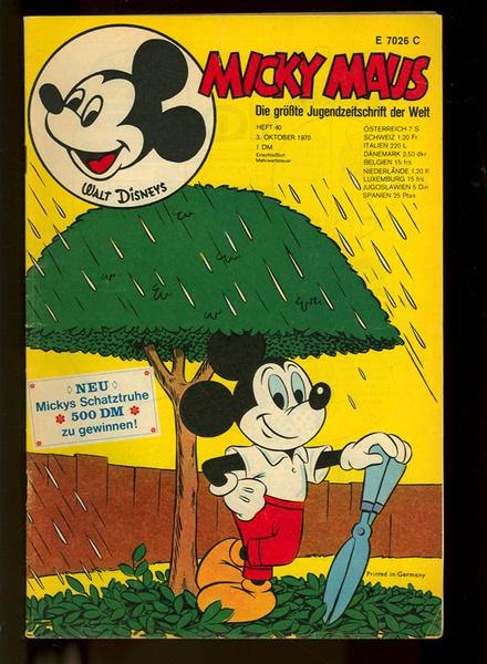 Micky Maus 1970: Nr. 40: