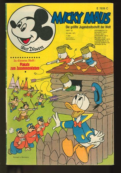 Micky Maus 1971: Nr. 22: