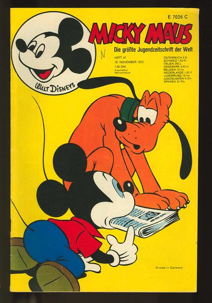 Micky Maus 1972: Nr. 47: