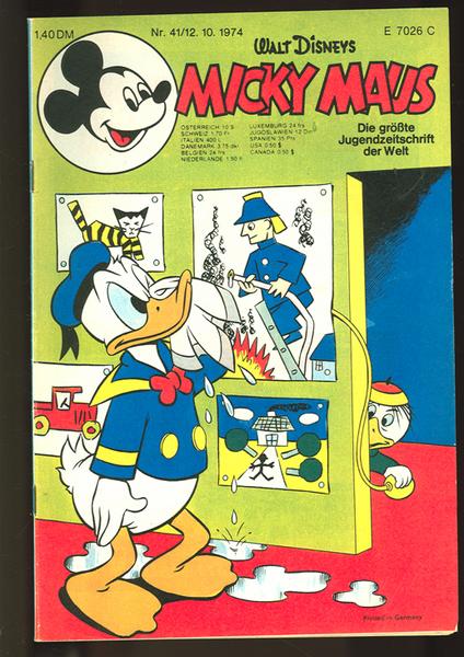 Micky Maus 1974: Nr. 41: