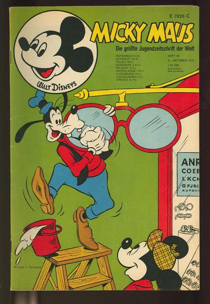 Micky Maus 1972: Nr. 43: