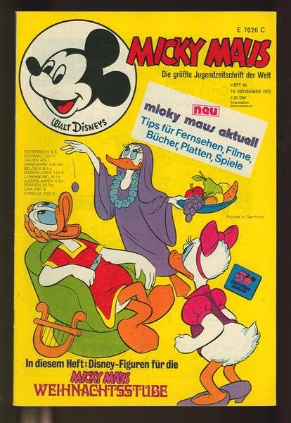 Micky Maus 1973: Nr. 45: