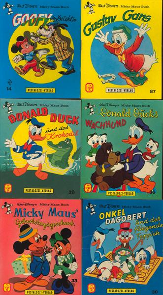 6 Disney Büchlein von Pestalozzi (14,28,30,33,36,37)