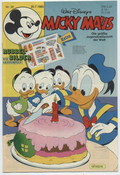 Micky Maus 1985: Nr. 30: