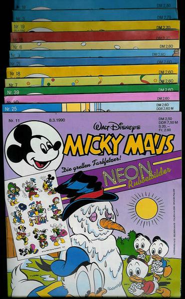 Micky Maus frühe 90er Jahre: 13 ungelesene Hefte