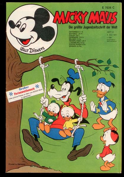 Micky Maus 1971: Nr. 27: