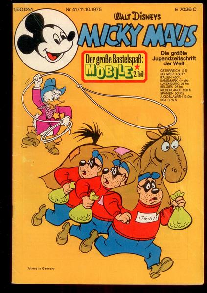 Micky Maus 1975: Nr. 41: