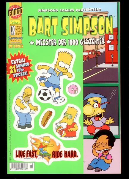 Bart Simpson 10: Meister der 1000 Gesichter