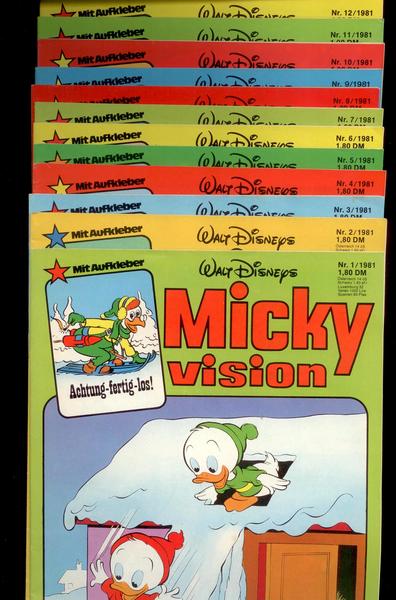 Mickyvision Jg. 1981 komplett Z1 mit allen Aufklebern