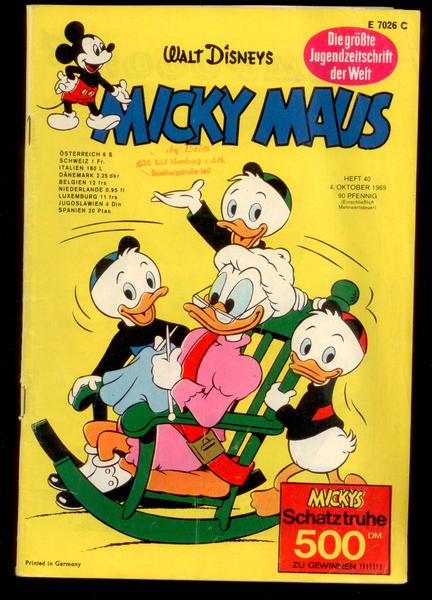 Micky Maus 1969: Nr. 40: