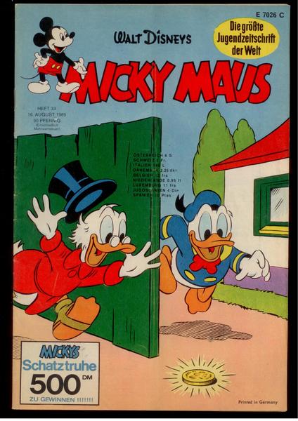 Micky Maus 1969: Nr. 33: