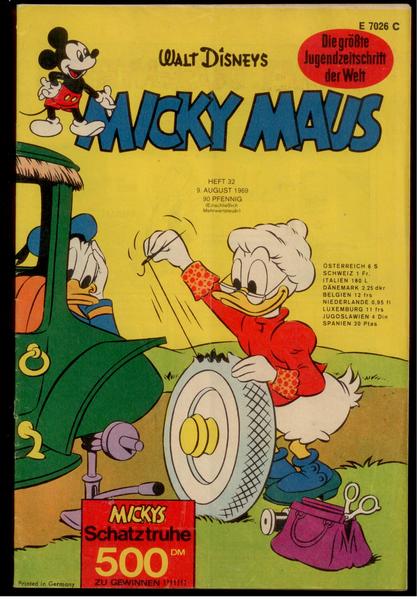 Micky Maus 1969: Nr. 32: