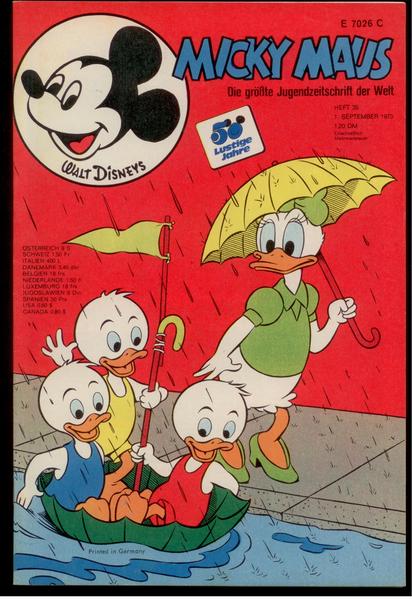 Micky Maus 1973: Nr. 35: