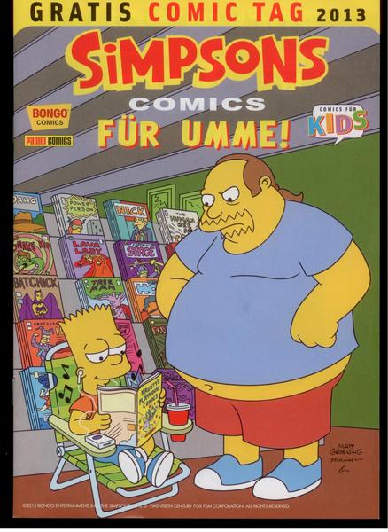 Simpsons Comics für umme ! (Gratis Comic Tag) 2013: