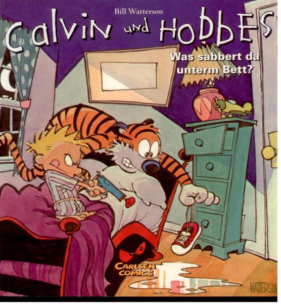 Calvin und Hobbes (2): Was sabbert da unterm Bett ?