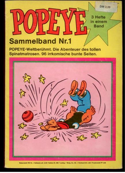 Popeye Sammelband Nr. 1