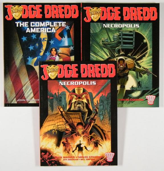 Judge Dredd - set of 3 colored softcover, 2000 AD, Titan Books, 2003