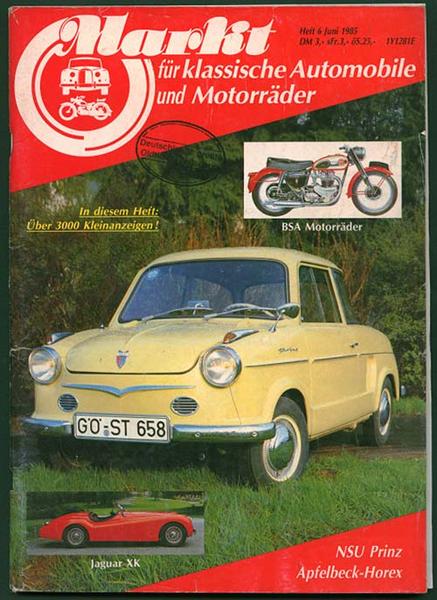 Markt 1985 Heft 6 - Autozeitschrift