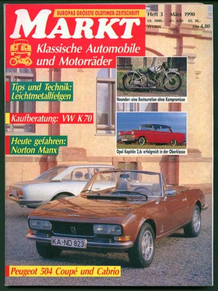Markt 1990 Heft 3 - Autozeitschrift