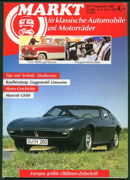 Markt 1989 Heft 9 - Autozeitschrift