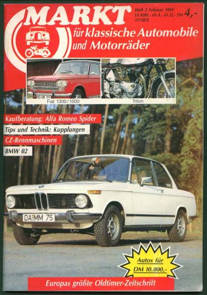Markt 1989 Heft 2 - Autozeitschrift